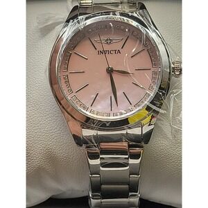 Invicta Celestial 70415 Women's 33mm Pink Dial Stainless Steel Watch New W/ Box